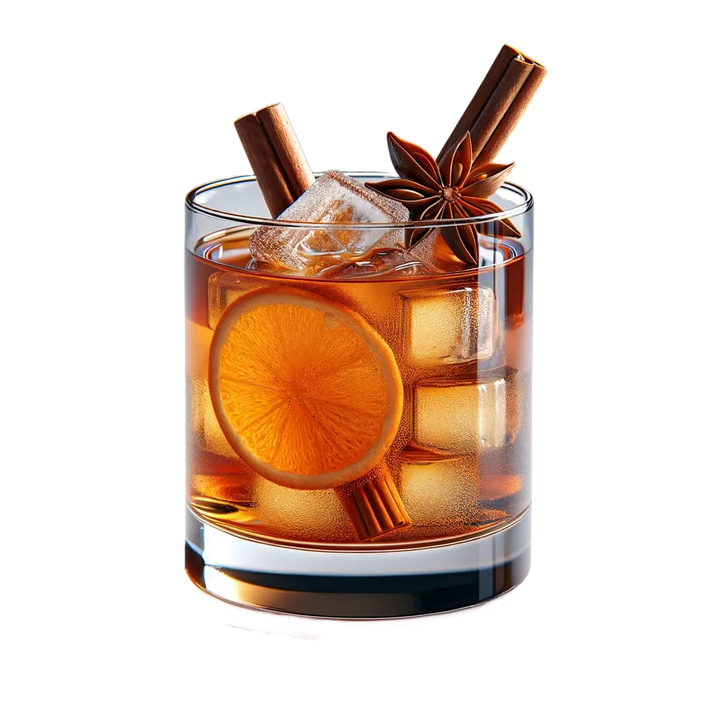 Spiced Maple Bourbon Fizz
